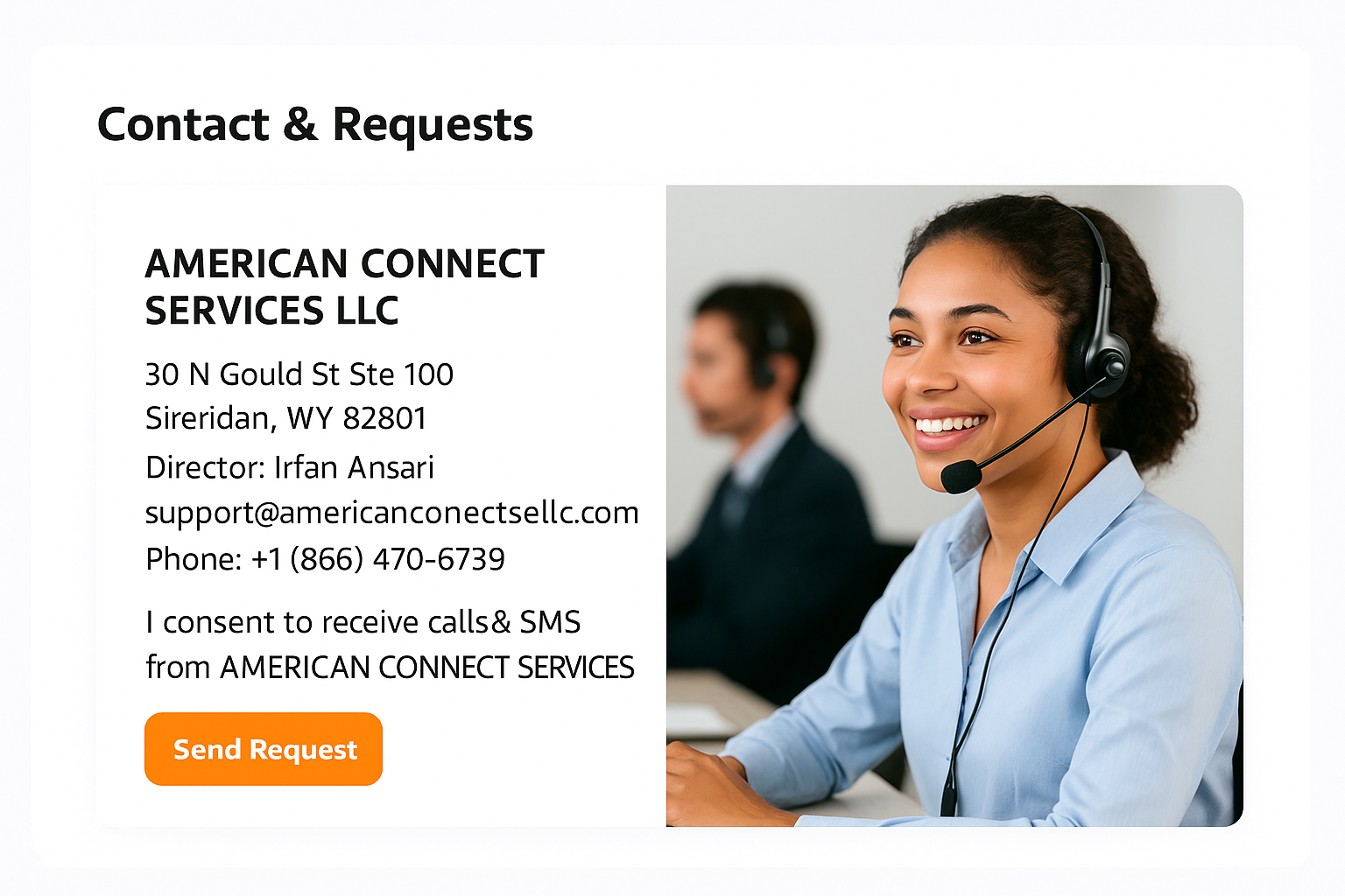 Customer support agent assisting customers